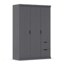 Kleiderschrank Frieda | Grau