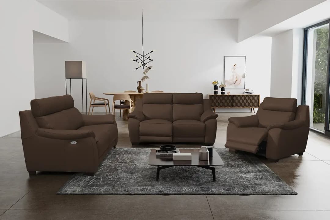 3-Sitzer Sofa Bankoba mit Relaxfunktion | Braun