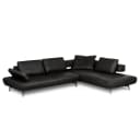 Ecksofa DERMO | Schwarz
