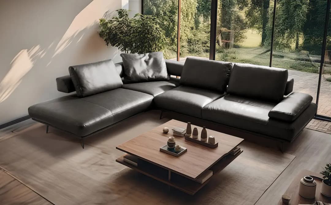 Studio Copenhagen Ecksofa DERMO | Braun