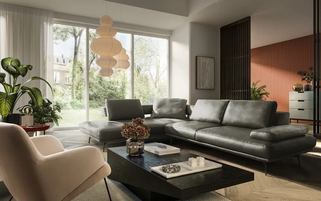 Ecksofa DERMO | Grau