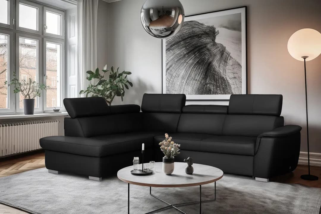Fredriks Ecksofa Cafanda | Schwarz