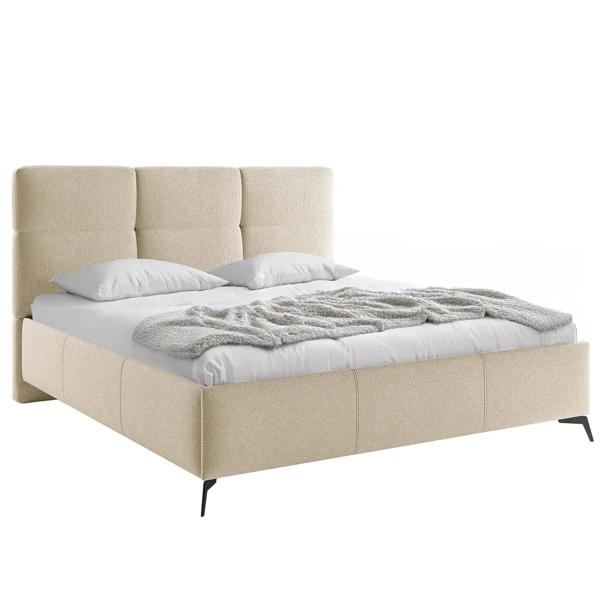 loftscape Polsterbett Addoson 180 x 200cm Strukturstoff Cully Beige