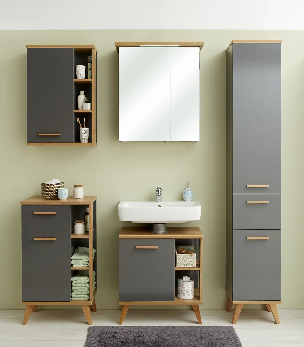 Unterschrank 51cm Grau | Grau
