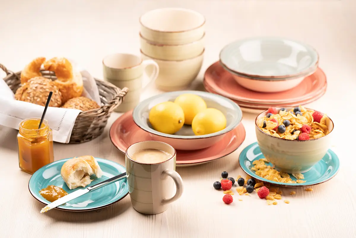 Frühstücksset Tomna 18-teilig | Grün