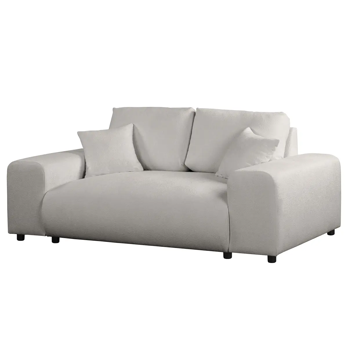 Fredriks 2-Sitzer Sofa Grau Bouclé Stoff Sideri | Grau