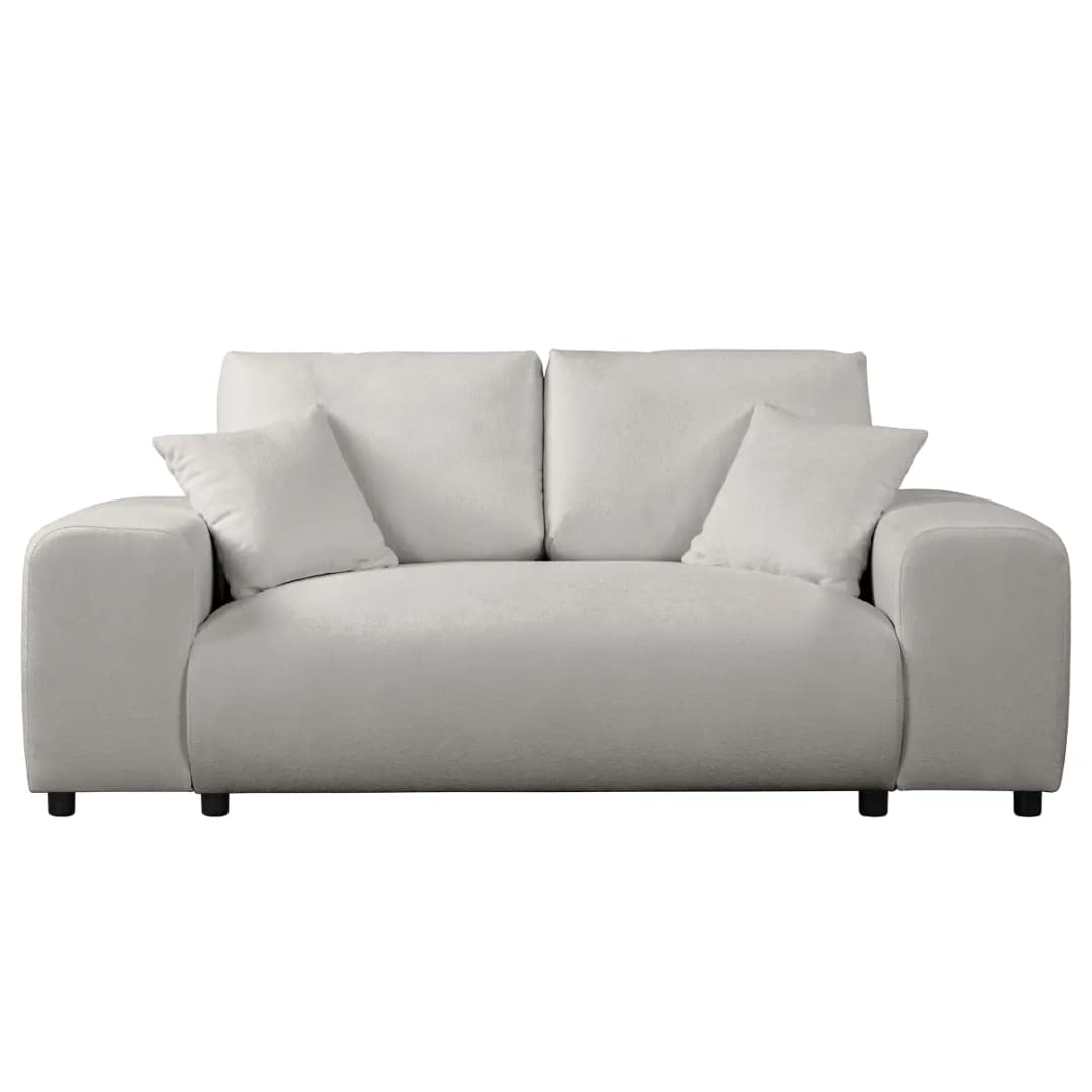 Fredriks 2-Sitzer Sofa Grau Bouclé Stoff Sideri | Grau