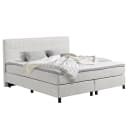 Boxbett Kalyango 180 x 200cm Strukturstoff Cully Grau | Grau