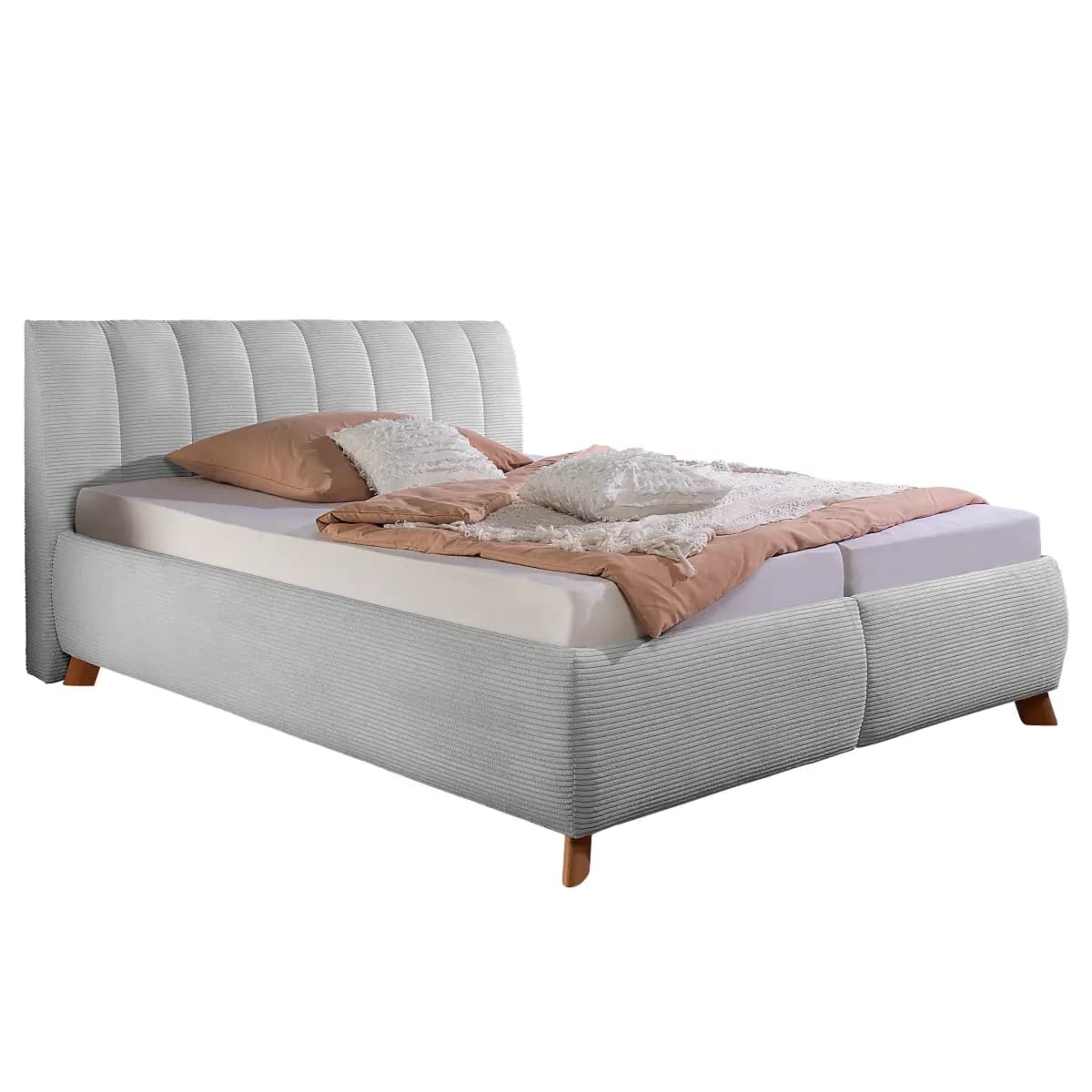 Polsterbett Lindleys mit Matratze 180 x 200cm Cordstoff Zuri