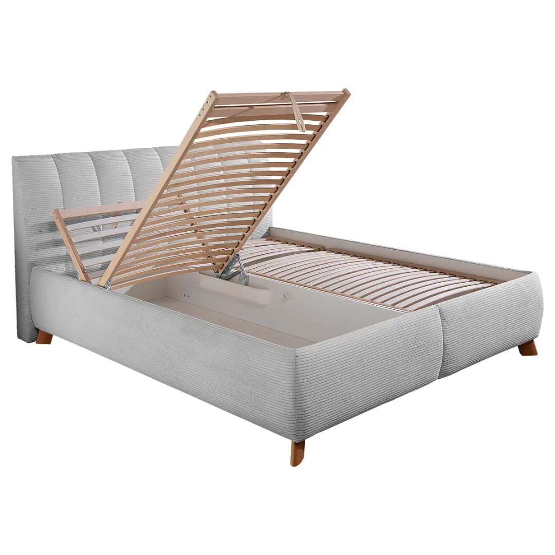 Polsterbett Lindleys mit Matratze 180 x 200cm Cordstoff Zuri