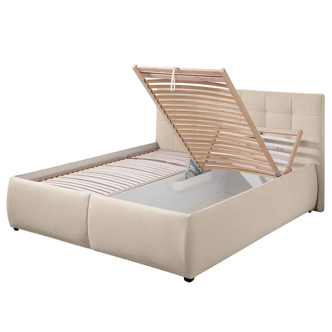 Ridgevalley Polsterbett Mouflon mit Matratze 160 x 200cm Webstoff