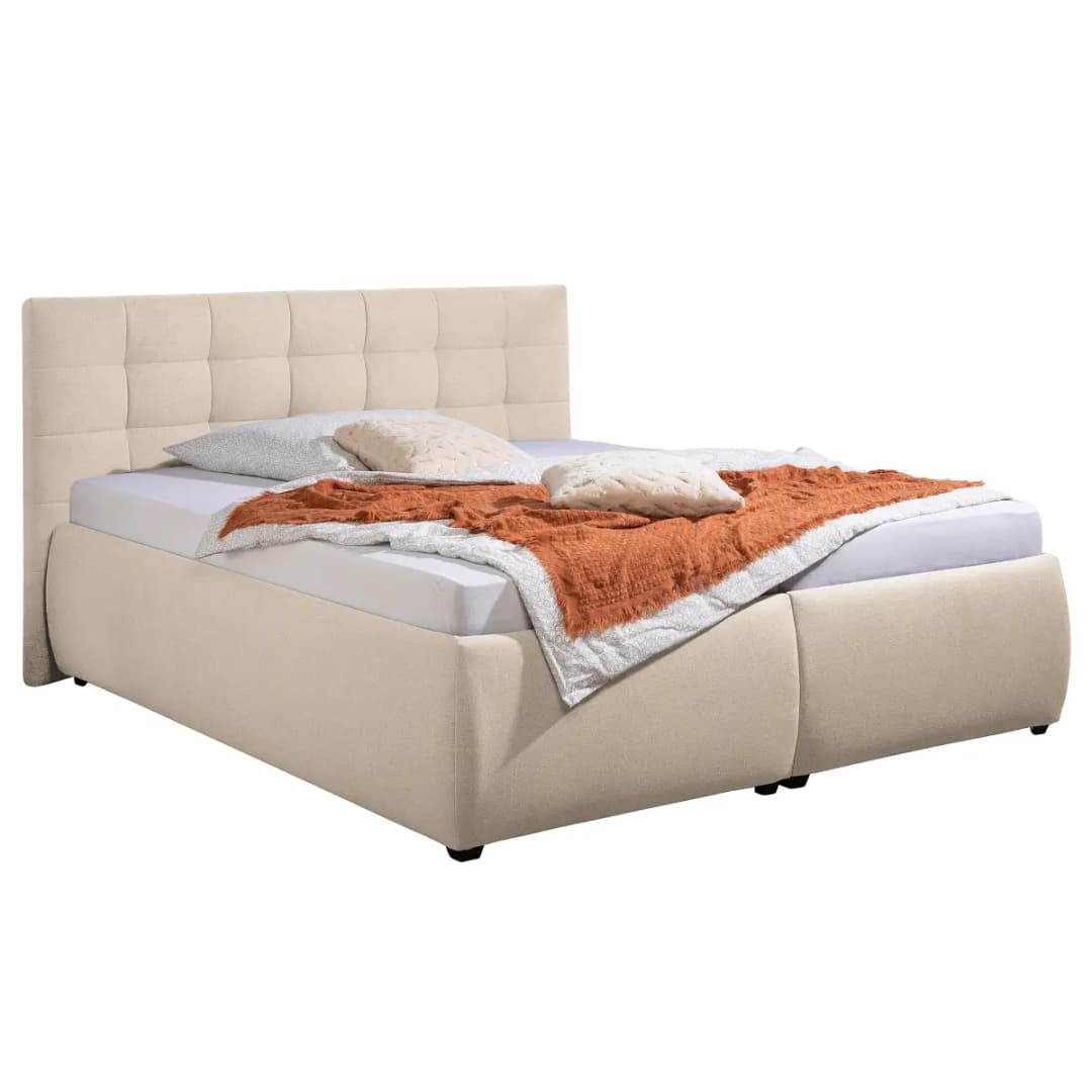 Ridgevalley Polsterbett Mouflon mit Matratze 160 x 200cm Webstoff