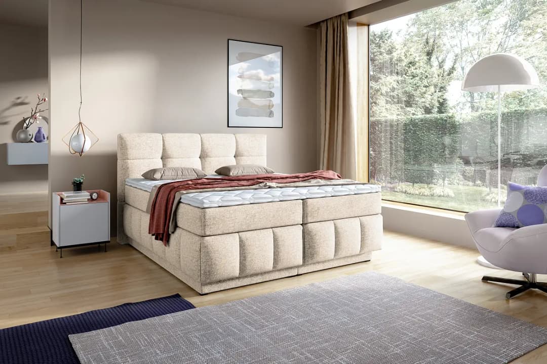 Loftscape Boxspringbett Newtson | Beige