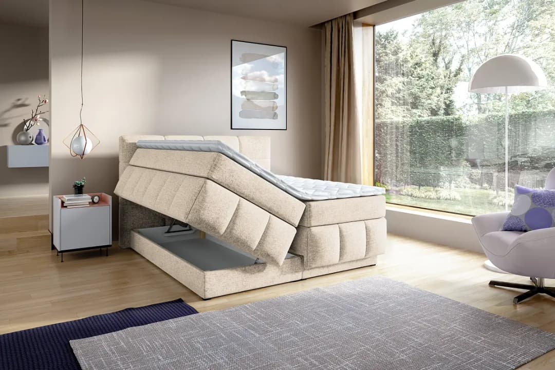 Loftscape Boxspringbett Newtson | Beige