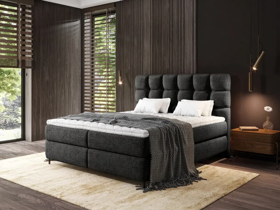Loftscape Boxspringbett Cashers | Schwarz