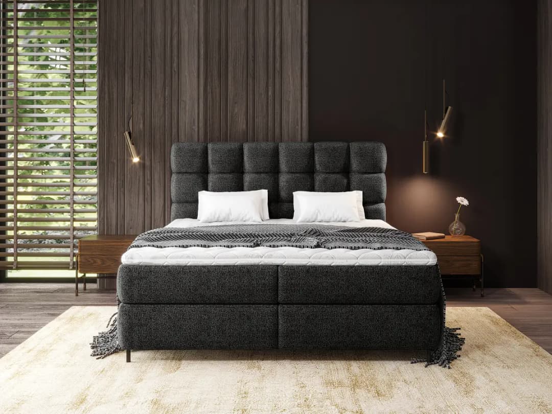 Loftscape Boxspringbett Cashers | Schwarz