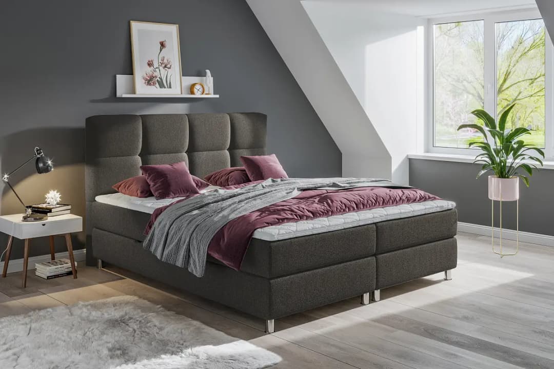 loftscape Boxbett Williard 180 x 200cm Flachgewebe | Braun