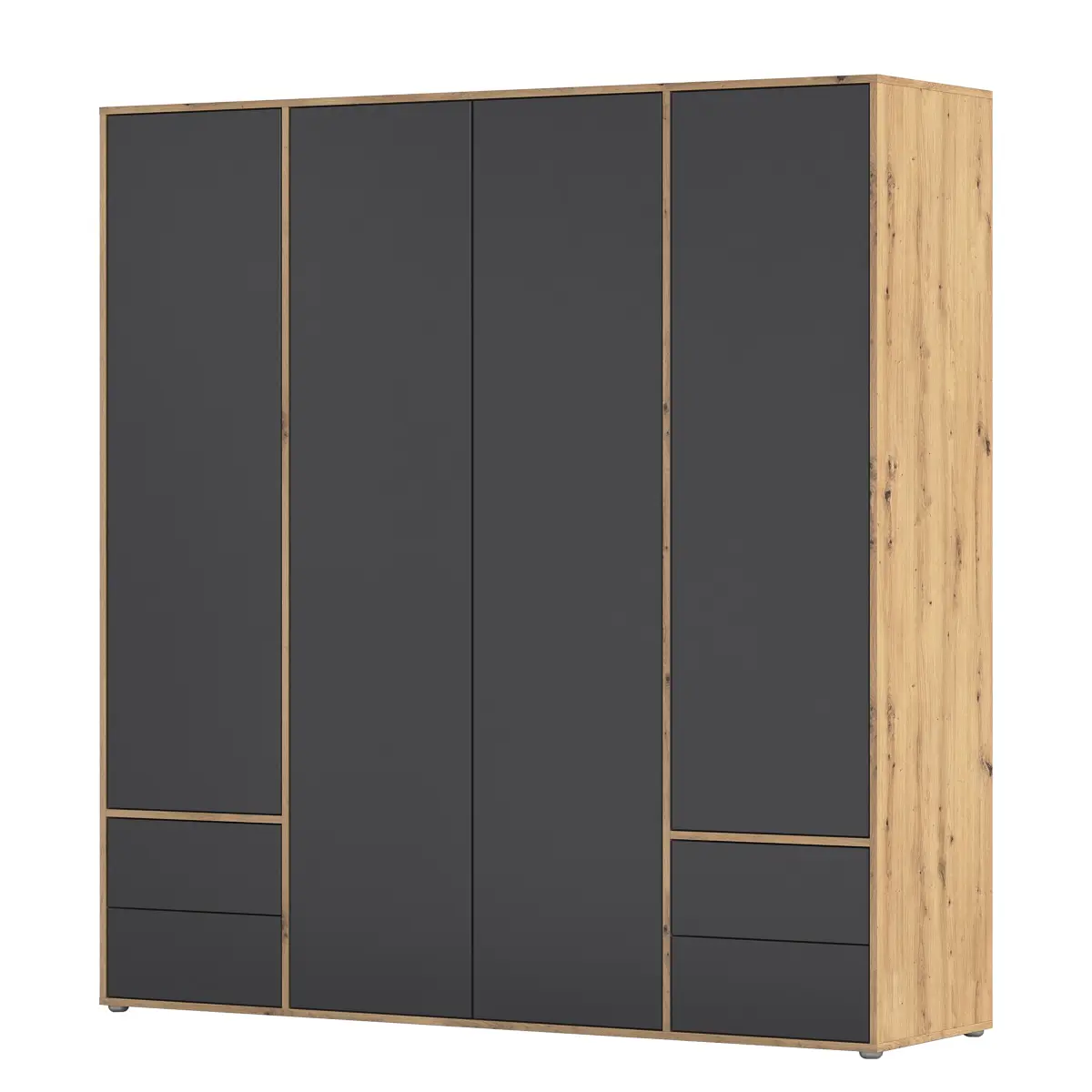 rauch Blue Drehtürenschrank Nabila 187cm | Holztöne