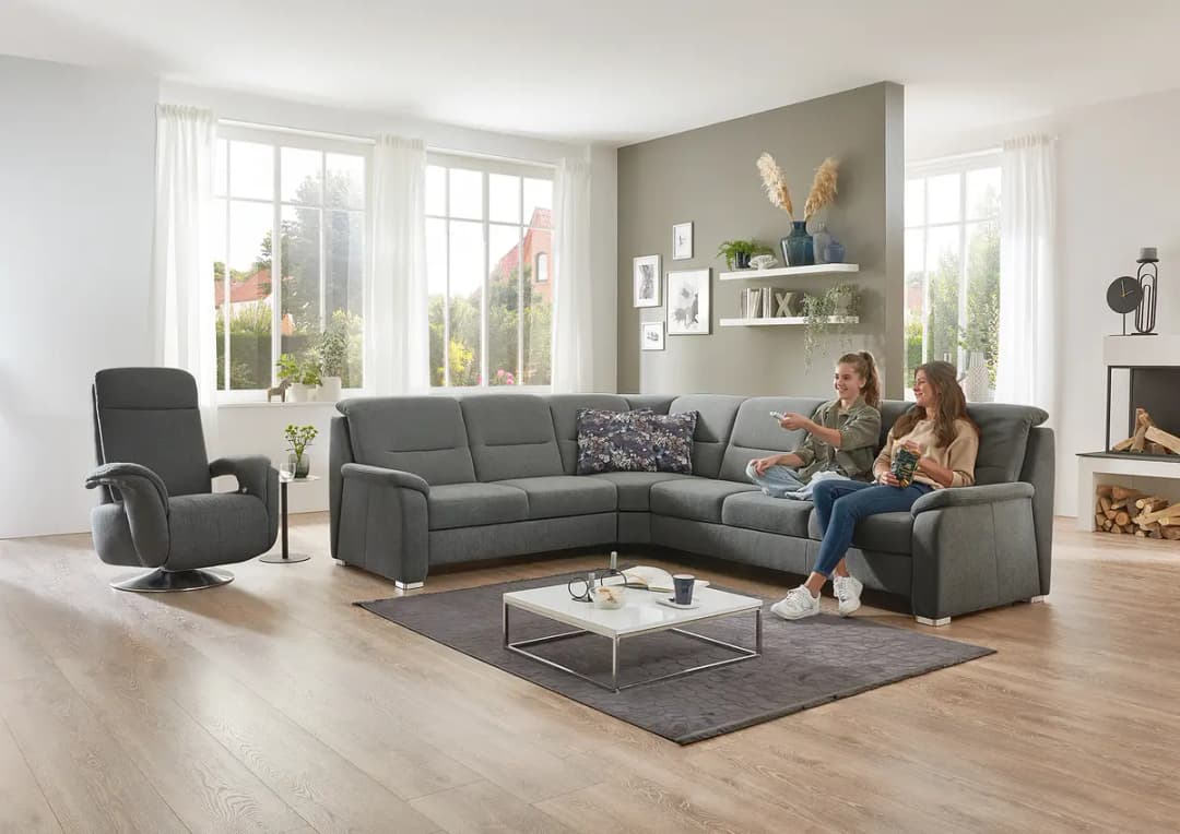 Fredriks Ecksofa Arrouda | Grau
