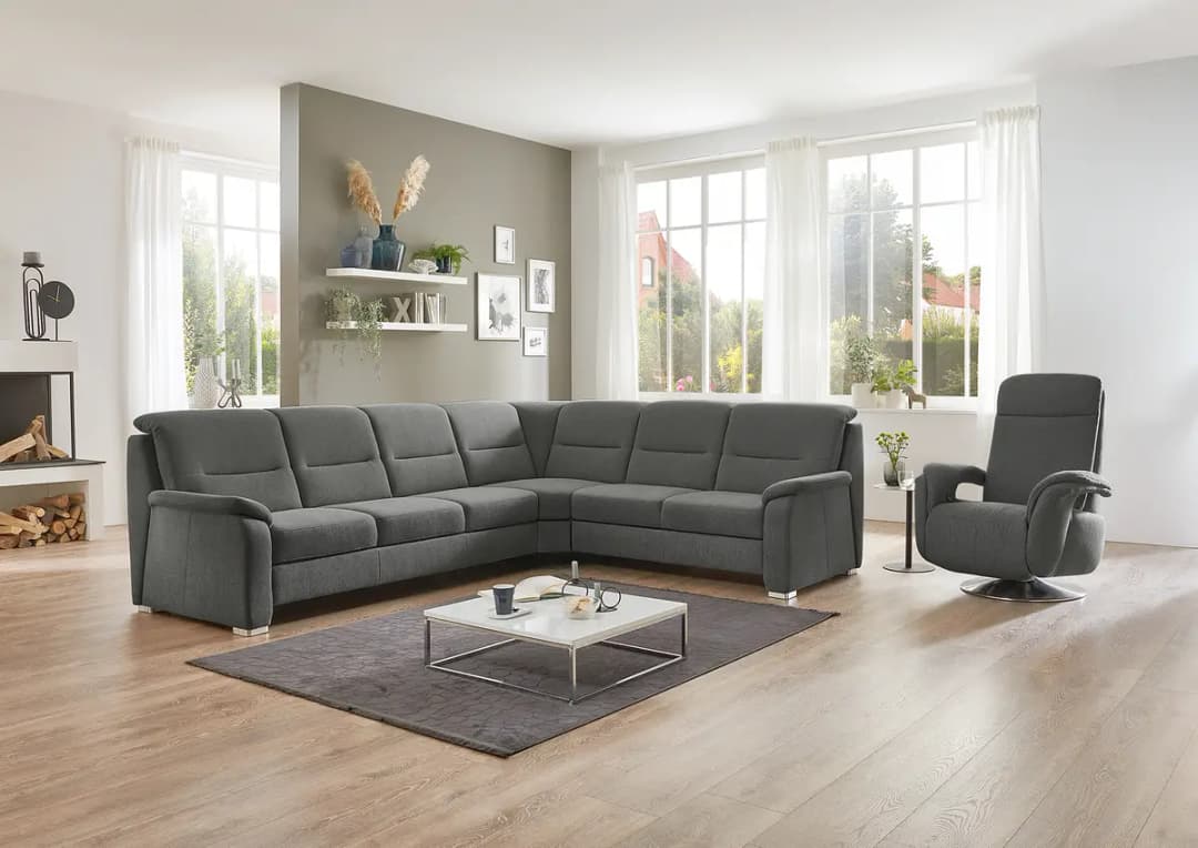 Fredriks Ecksofa Arrouda | Grau