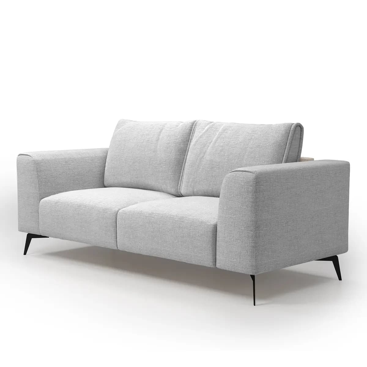 Fredriks Sofa Lacun Grau Strukturstoff Luela 186cm Modern | Grau