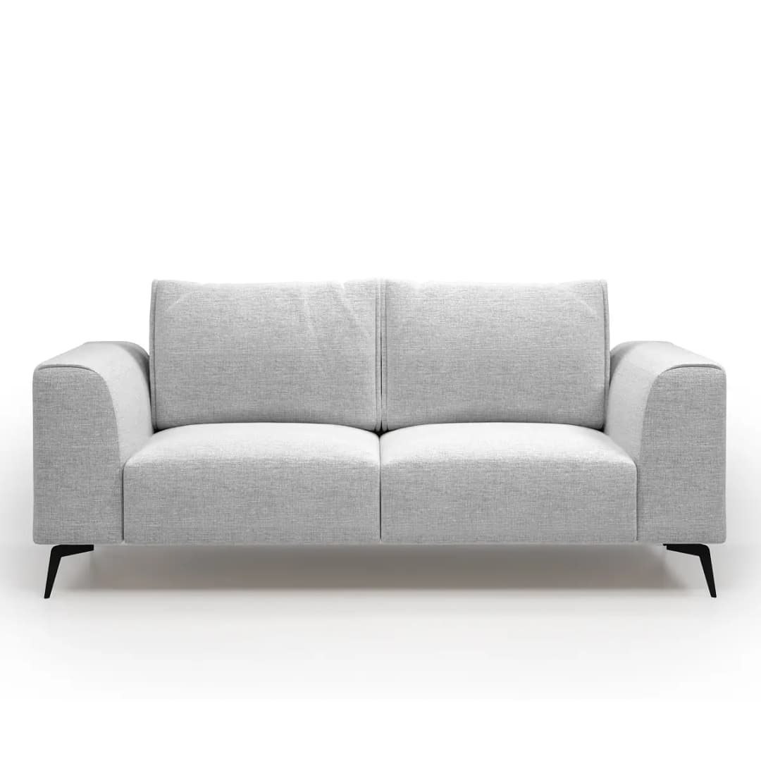 Fredriks Sofa Lacun Grau Strukturstoff Luela 186cm Modern | Grau