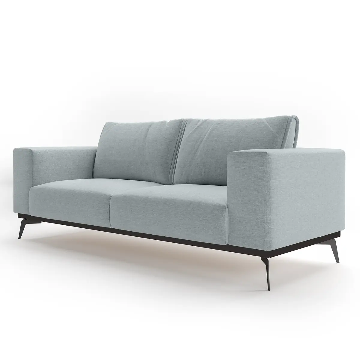 2,5-Sitzer Sofa Bimor Grau Strukturstoff Luela | Grau