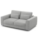 2-Sitzer Sofa Grau/Hellgrau Webstoff Saia | Grau