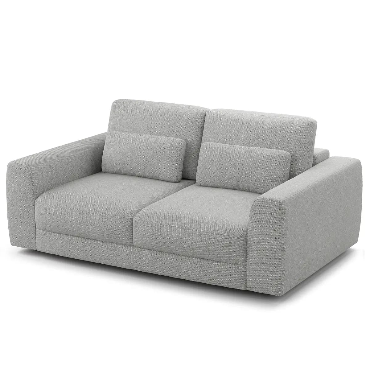2-Sitzer Sofa Grau/Hellgrau Webstoff Saia | Grau