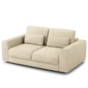 2-Sitzer Sofa Beige/Beige Cordstoff Snor | Beige