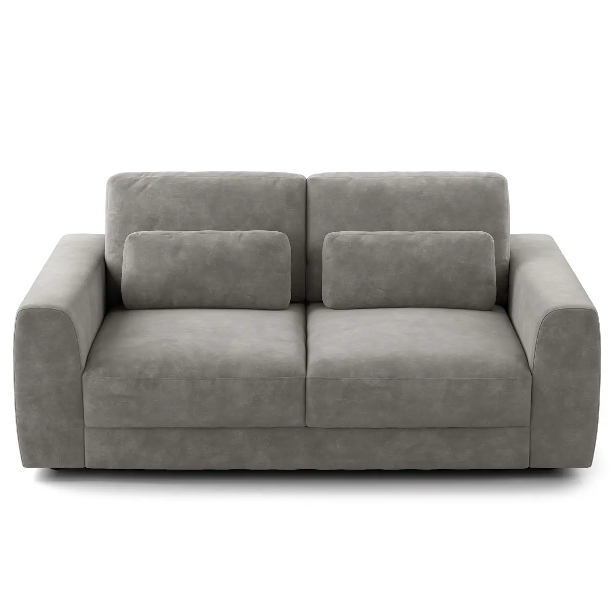 Studio Copenhagen 2-Sitzer Sofa Grau Samt Vina | Grau