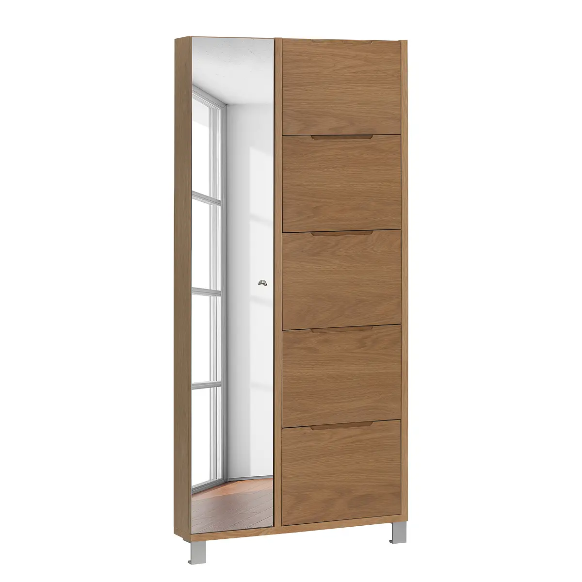 Furnierter Schuhschrank MiPuro | Holztöne