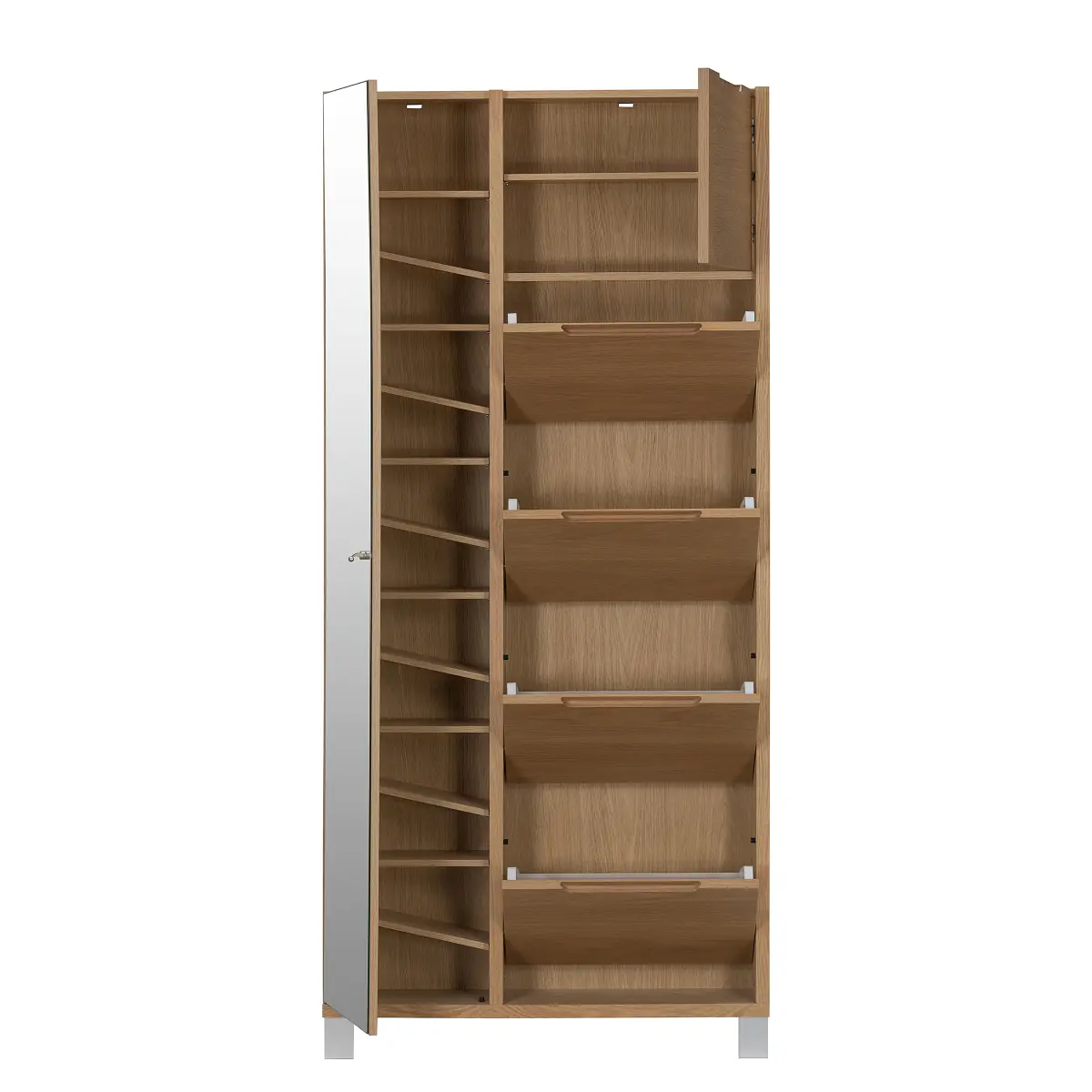 Furnierter Schuhschrank MiPuro | Holztöne
