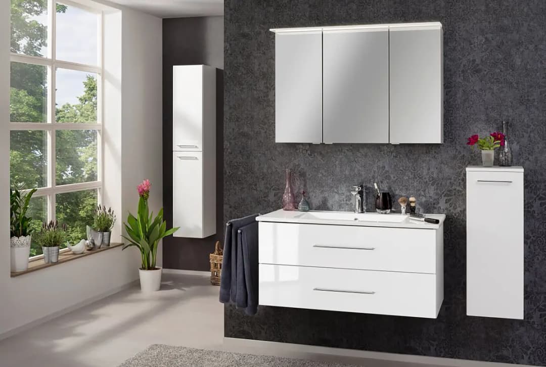Spiegelschrank Perfekt | Weiß