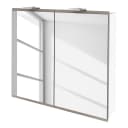 Beleuchteter Spiegelschrank Lima 80cm Braun/Weiß | Weiß