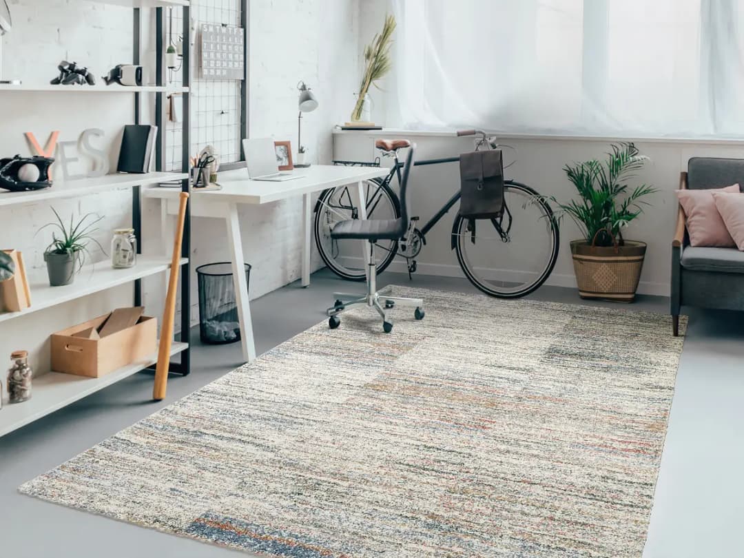 Kurzflorteppich Moss Line Beige | Beige