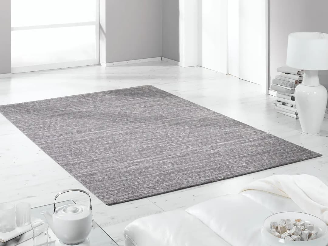 Kurzflorteppich Casella Mono | Grau