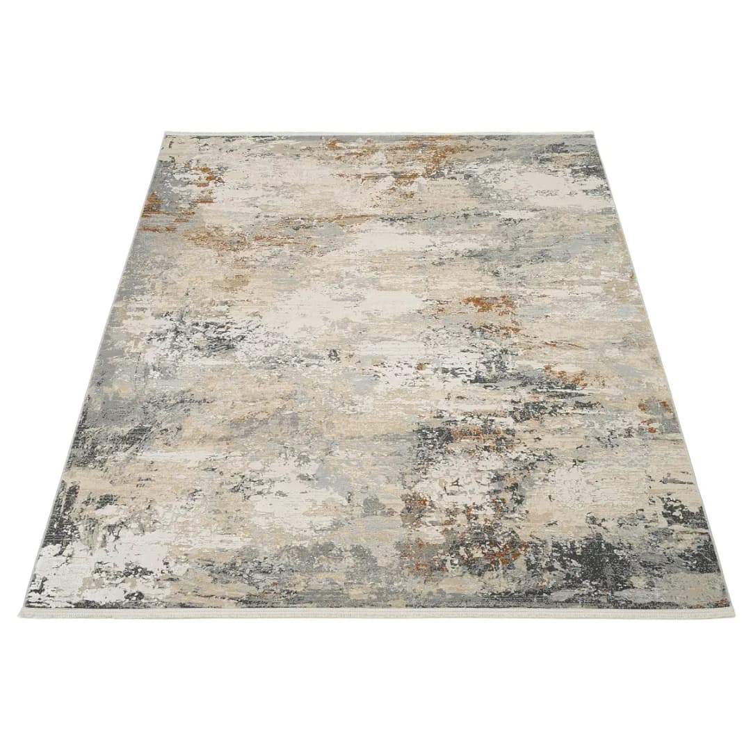 Kurzflorteppich Purissimo Armonia Grau/Beige 140 x 200cm | Grau