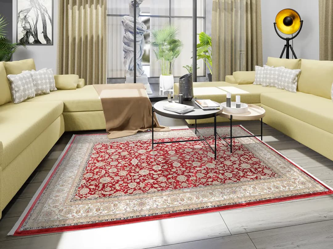 Kurzflorteppich Grazia di Persia | Rot