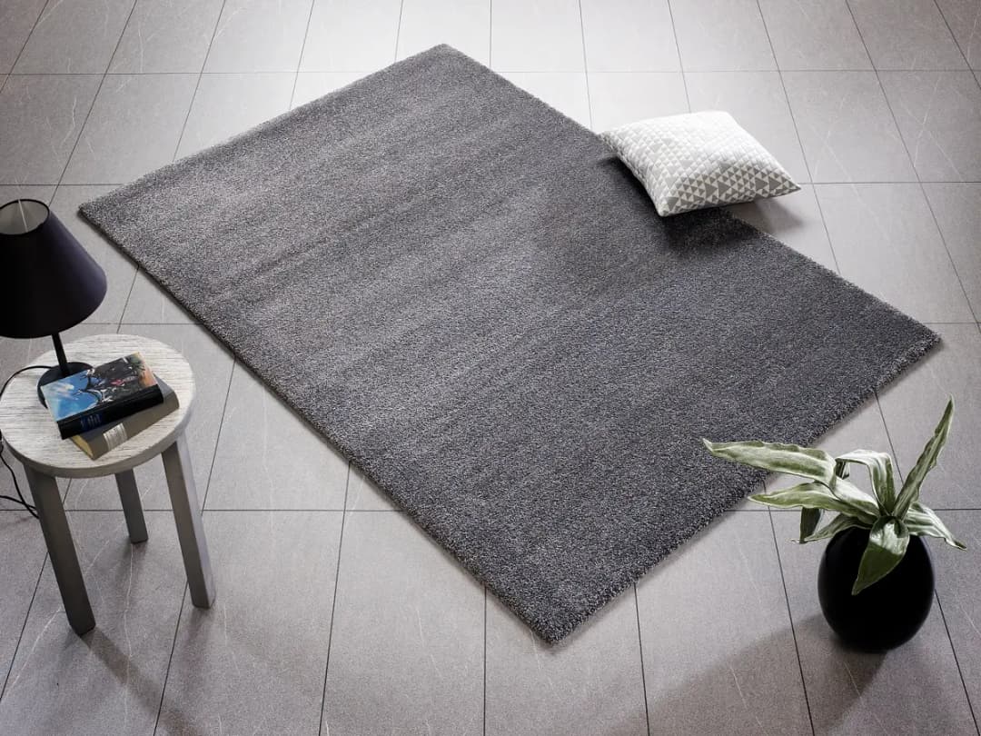 Kurzflorteppich Silentus Bliss | Grau