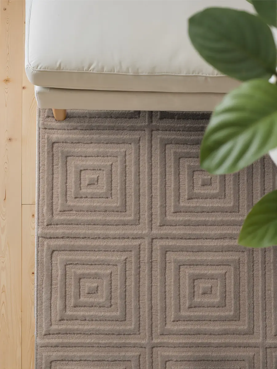 Kurzflorteppich Tourmaline | Beige