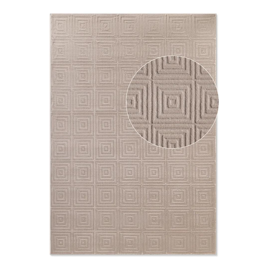 Kurzflorteppich Tourmaline | Beige