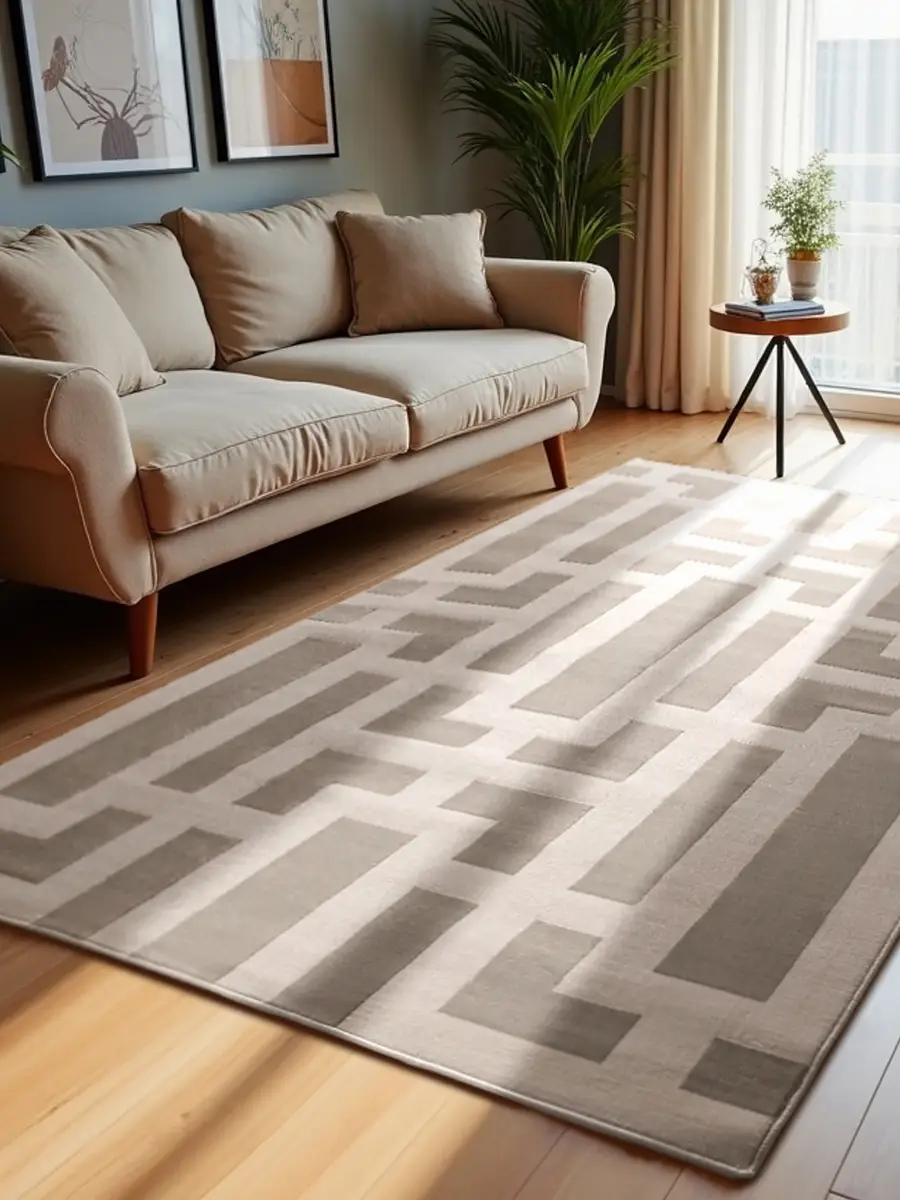 Kurzflorteppich Onyx | Beige