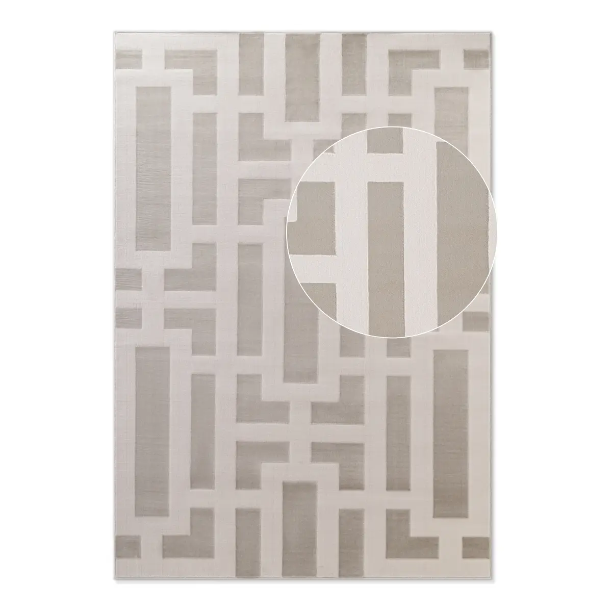 Kurzflorteppich Onyx | Beige