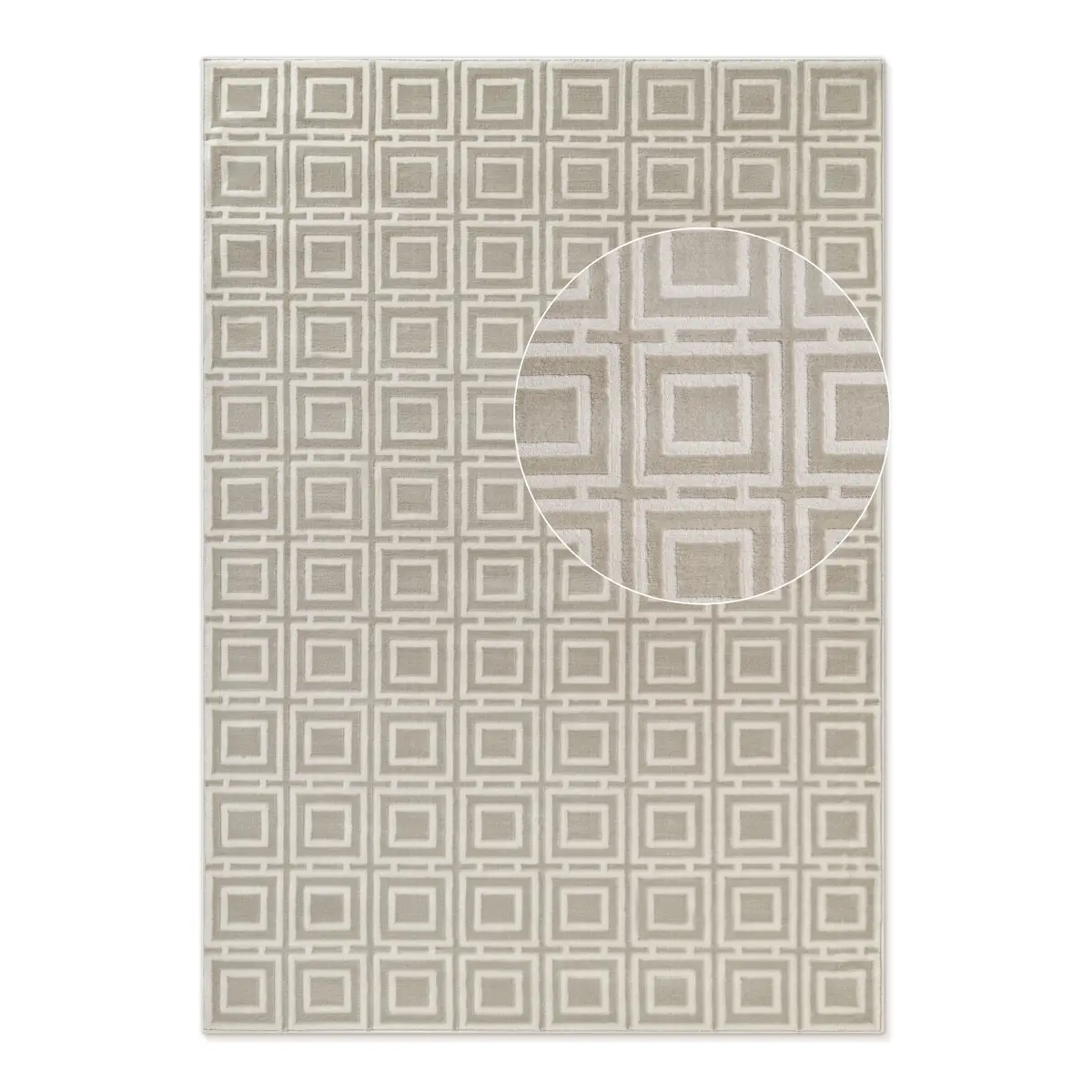 Kurzflorteppich Howlite | Beige