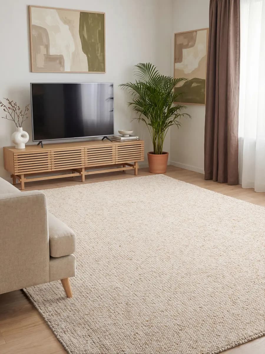 Kurzflorteppich Rocco | Beige