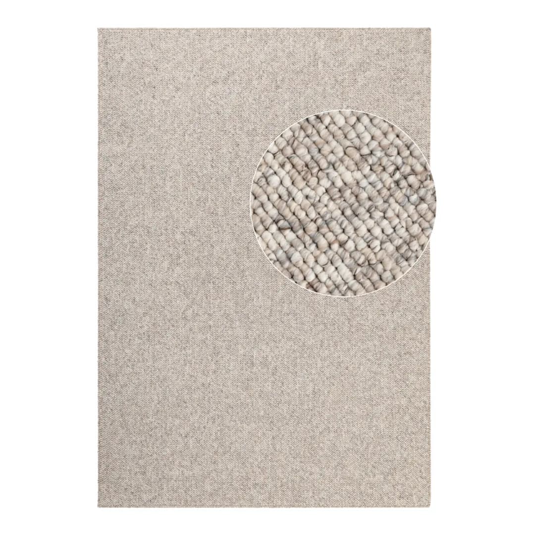 Kurzflorteppich Rocco Beige/Beige 120 x 170cm Filz | Beige