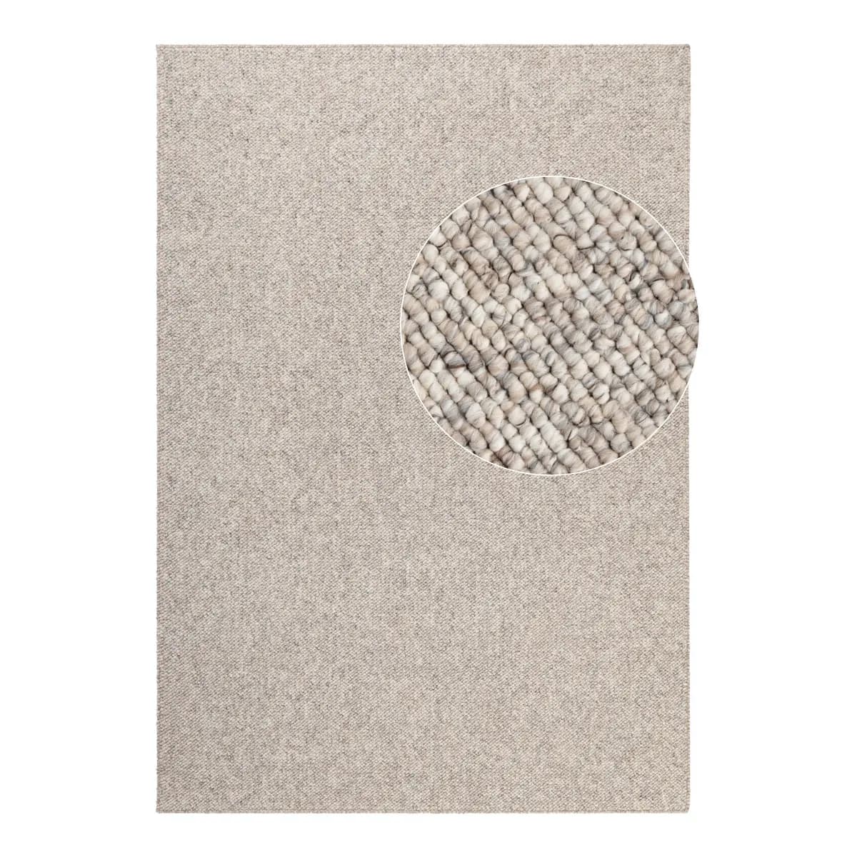 Kurzflorteppich Rocco Beige/Beige 120 x 170cm Filz | Beige