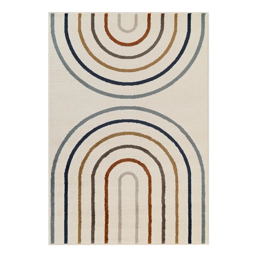 Kinderteppich Double Rainbow 160 x 235cm Beige | Beige