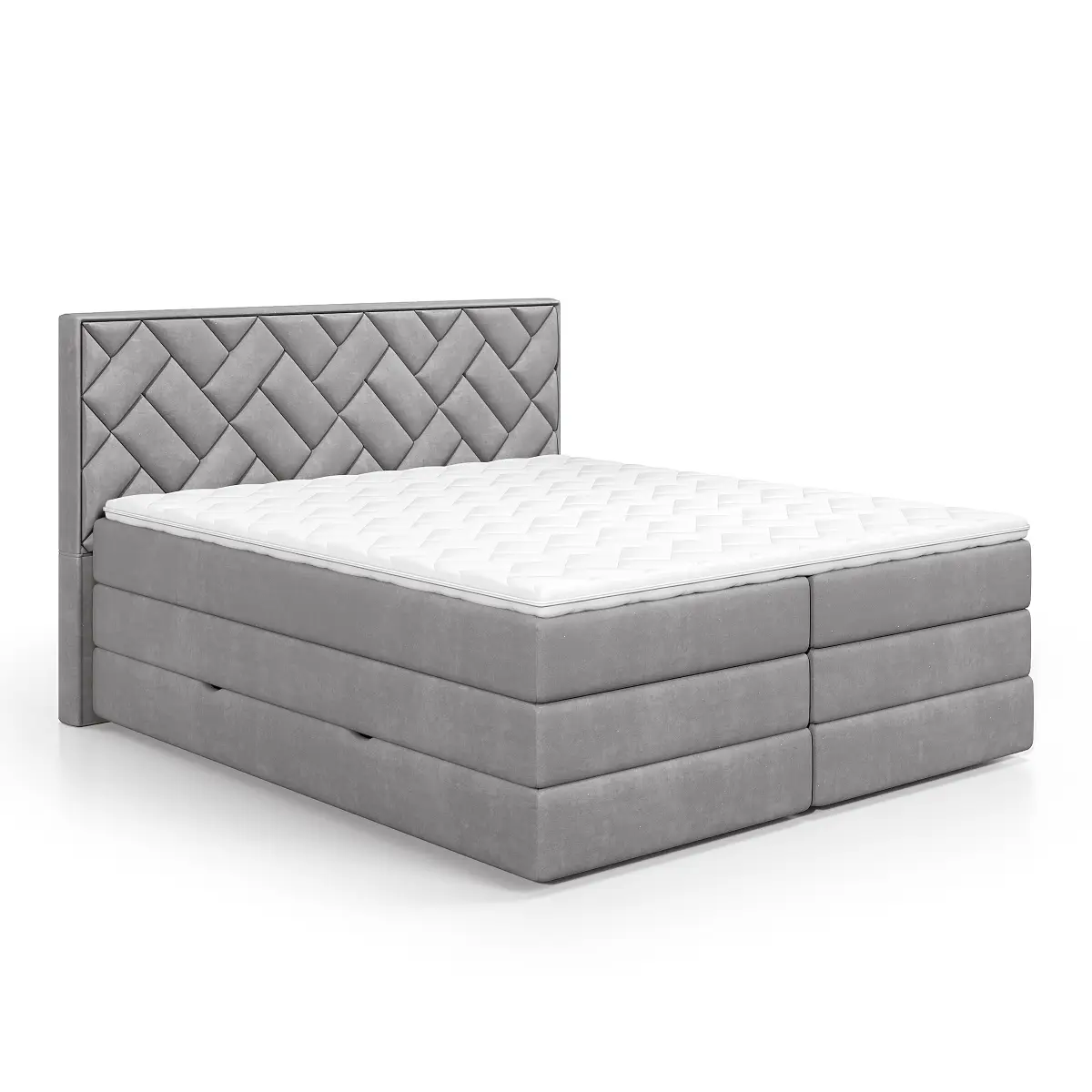 Boxspringbett Zaari | Grau